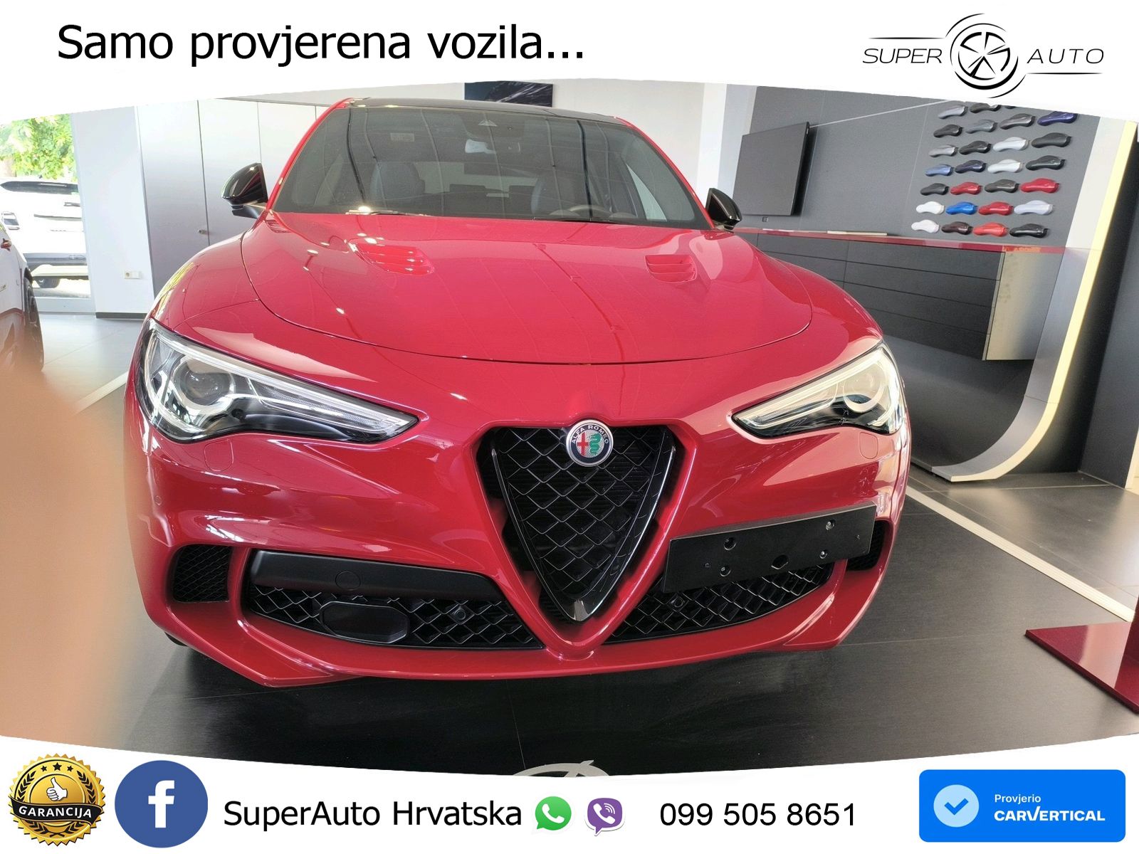 Alfa Romeo Stelvio Quadrifoglio 2.9 V6 Bi-Turbo (520 KS) Q4 Automatic LED+GR SJED+ACC