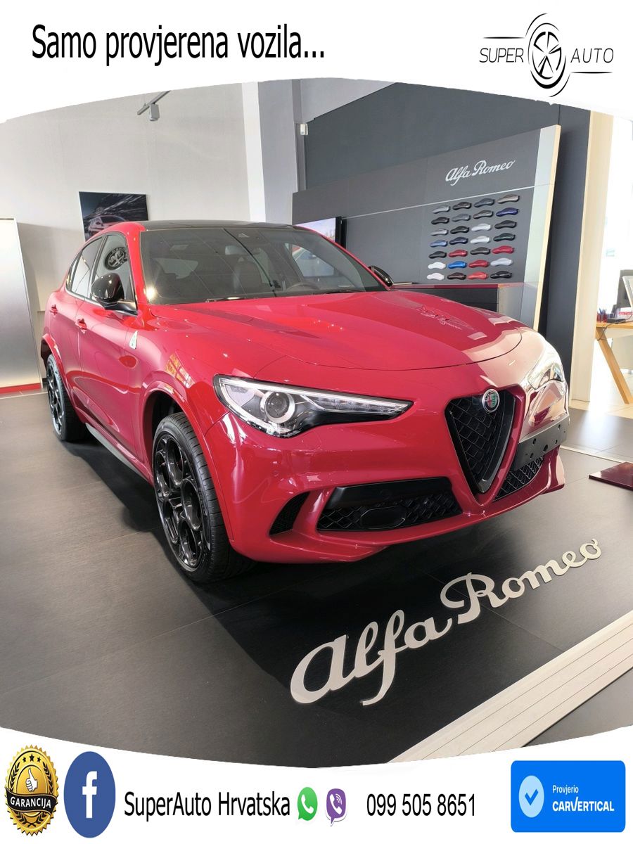 Alfa Romeo Stelvio Quadrifoglio 2.9 V6 Bi-Turbo (520 KS) Q4 Automatic LED+GR SJED+ACC