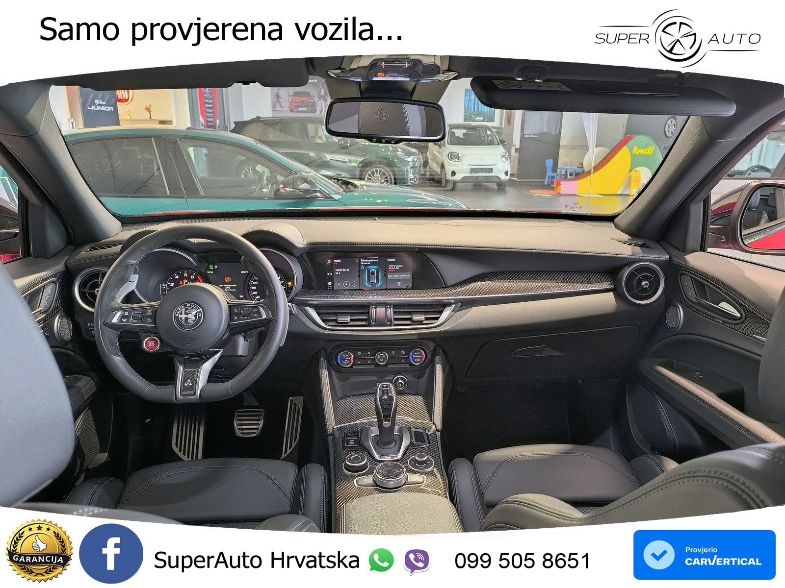 Alfa Romeo Stelvio Quadrifoglio 2.9 V6 Bi-Turbo (520 KS) Q4 Automatic LED+GR SJED+ACC