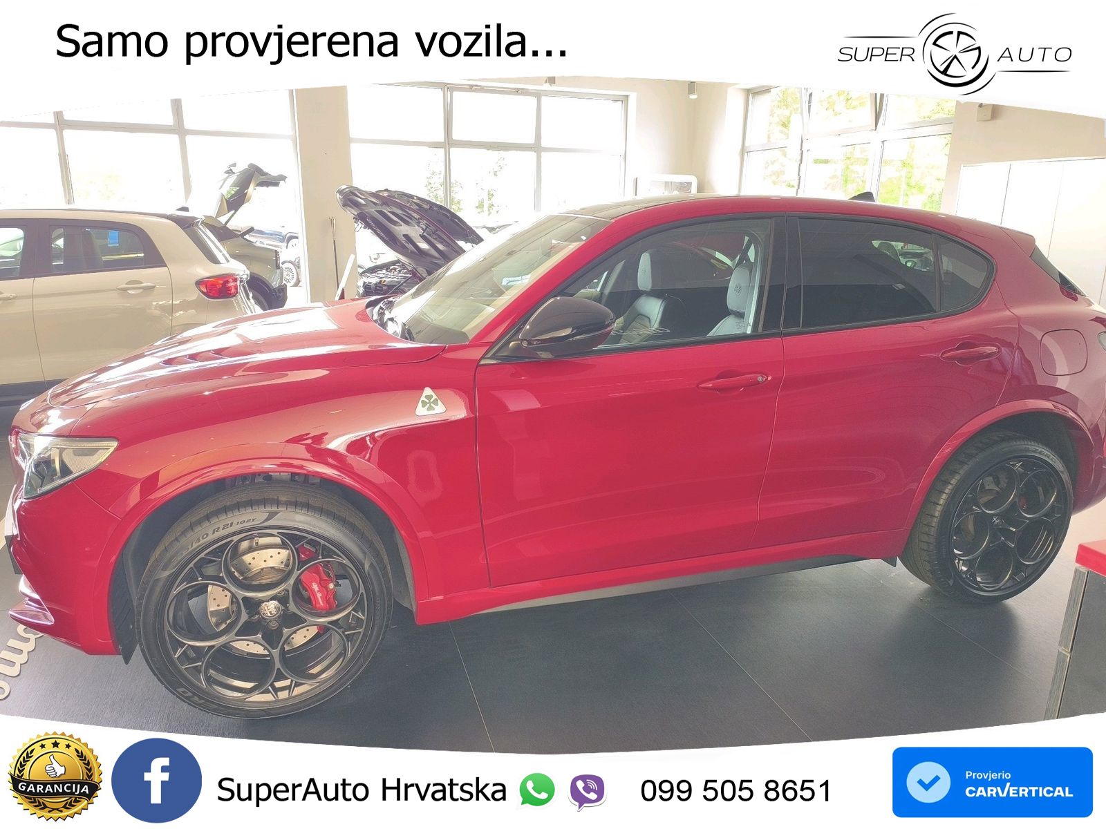 Alfa Romeo Stelvio Quadrifoglio 2.9 V6 Bi-Turbo (520 KS) Q4 Automatic LED+GR SJED+ACC