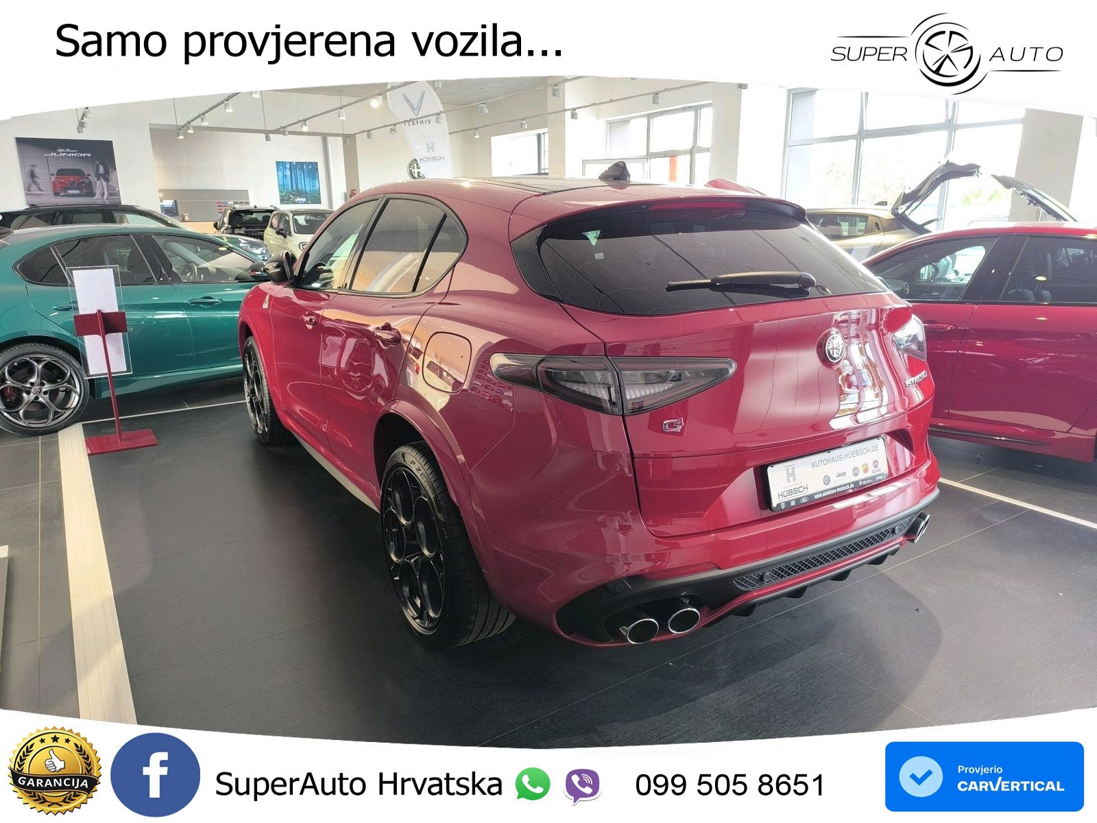 Alfa Romeo Stelvio Quadrifoglio 2.9 V6 Bi-Turbo (520 KS) Q4 Automatic LED+GR SJED+ACC
