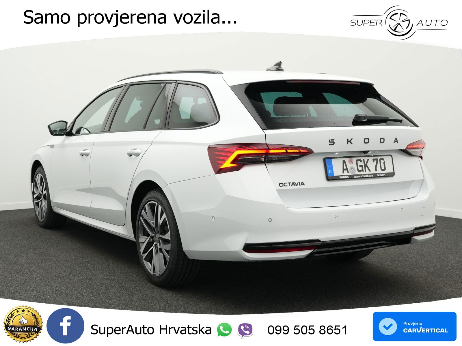 Škoda Octavia Combi 2.0 TDI (150 KS) DSG SportLine LED+GR SJED+ACC