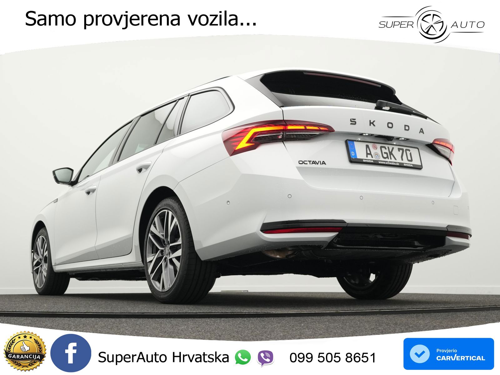 Škoda Octavia Combi 2.0 TDI (150 KS) DSG SportLine LED+GR SJED+ACC