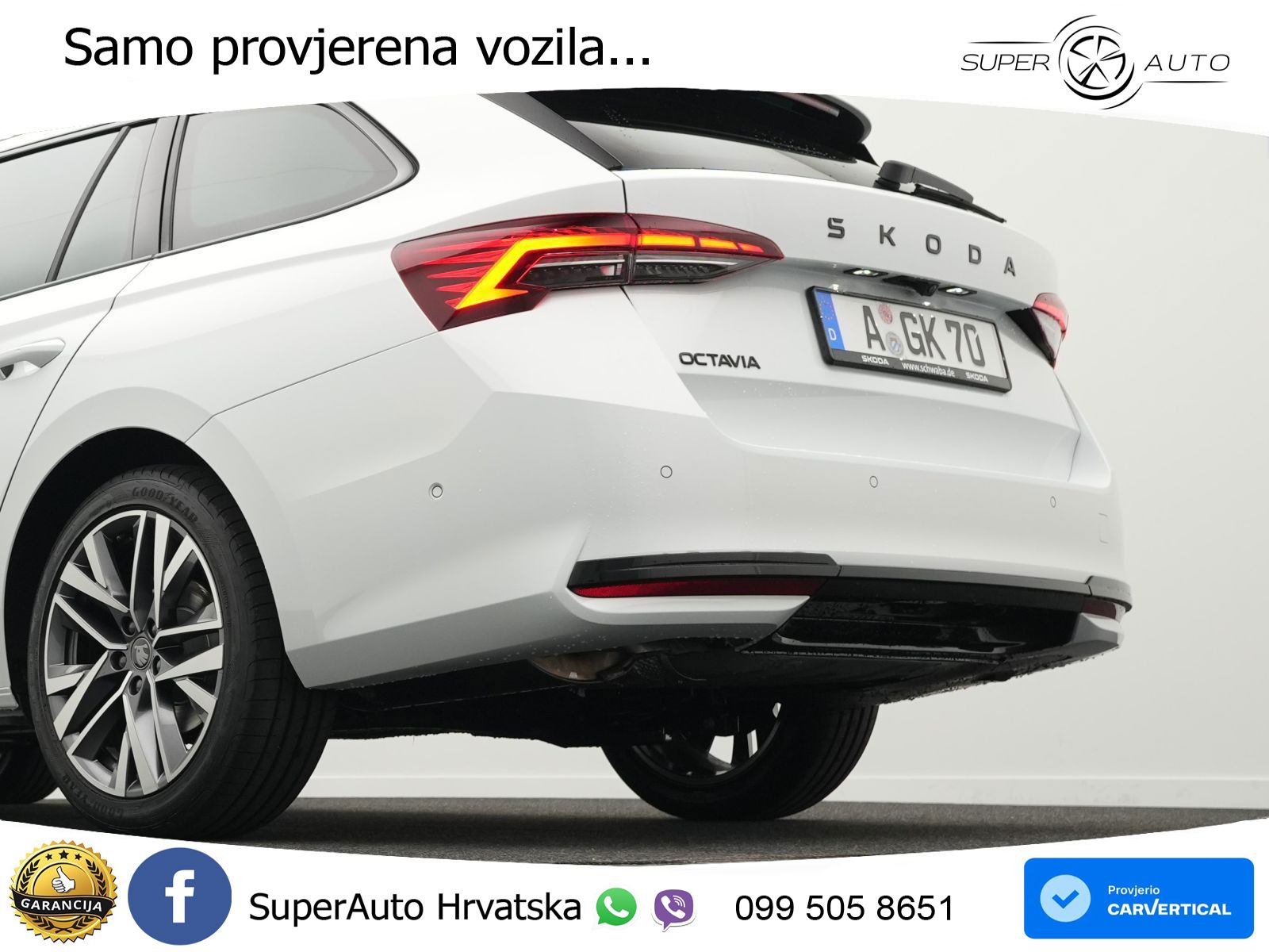 Škoda Octavia Combi 2.0 TDI (150 KS) DSG SportLine LED+GR SJED+ACC