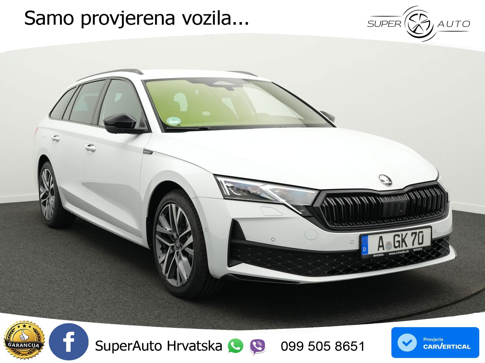 Škoda Octavia Combi 2.0 TDI (150 KS) DSG SportLine LED+GR SJED+ACC