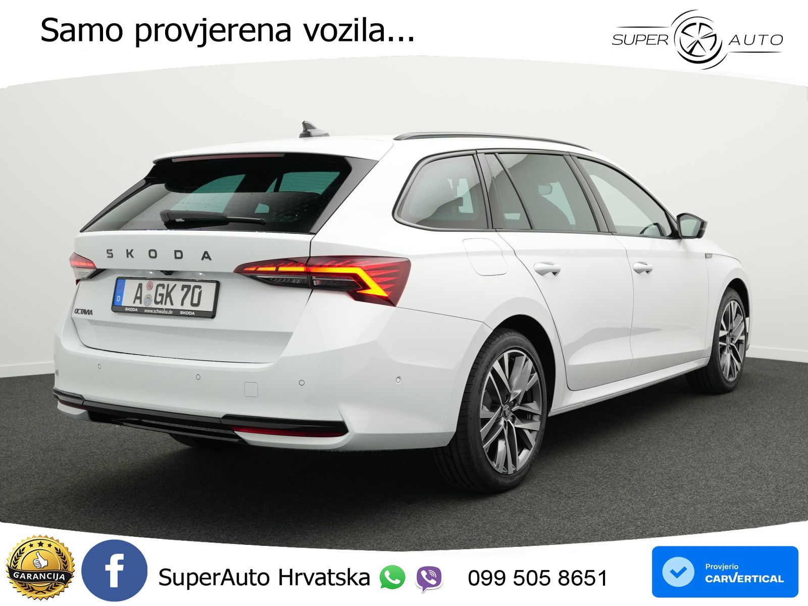 Škoda Octavia Combi 2.0 TDI (150 KS) DSG SportLine LED+GR SJED+ACC