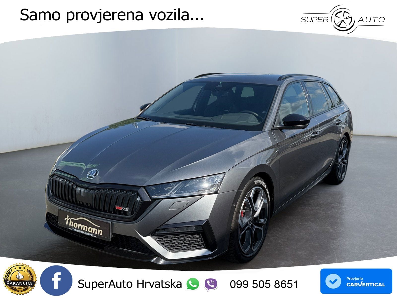 Škoda Octavia Combi RS 2.0 TDI (200 KS) DSG LED+GR SJED+ACC