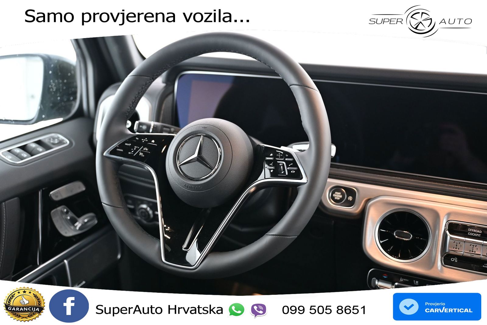 Mercedes G 450d Long (367 KS) 4MATIC 9G-TRONIC ZRAČNI+ACC+GR SJED+KAM