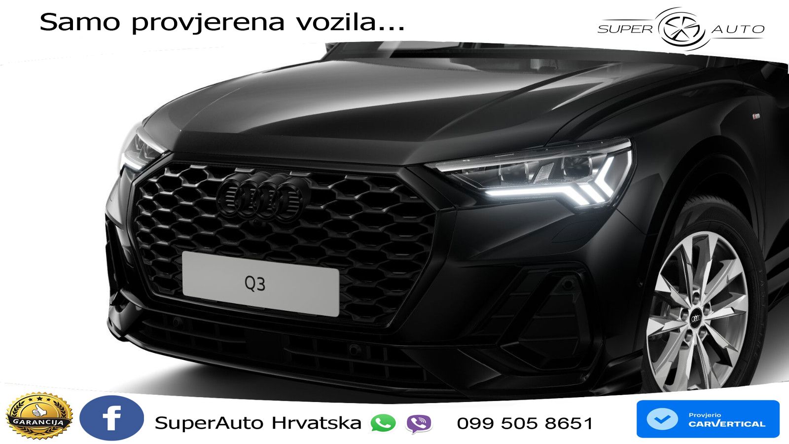 Audi Q3 Sportback 35 TDI (150 KS) S tronic S line LED+GR SJED+ACC