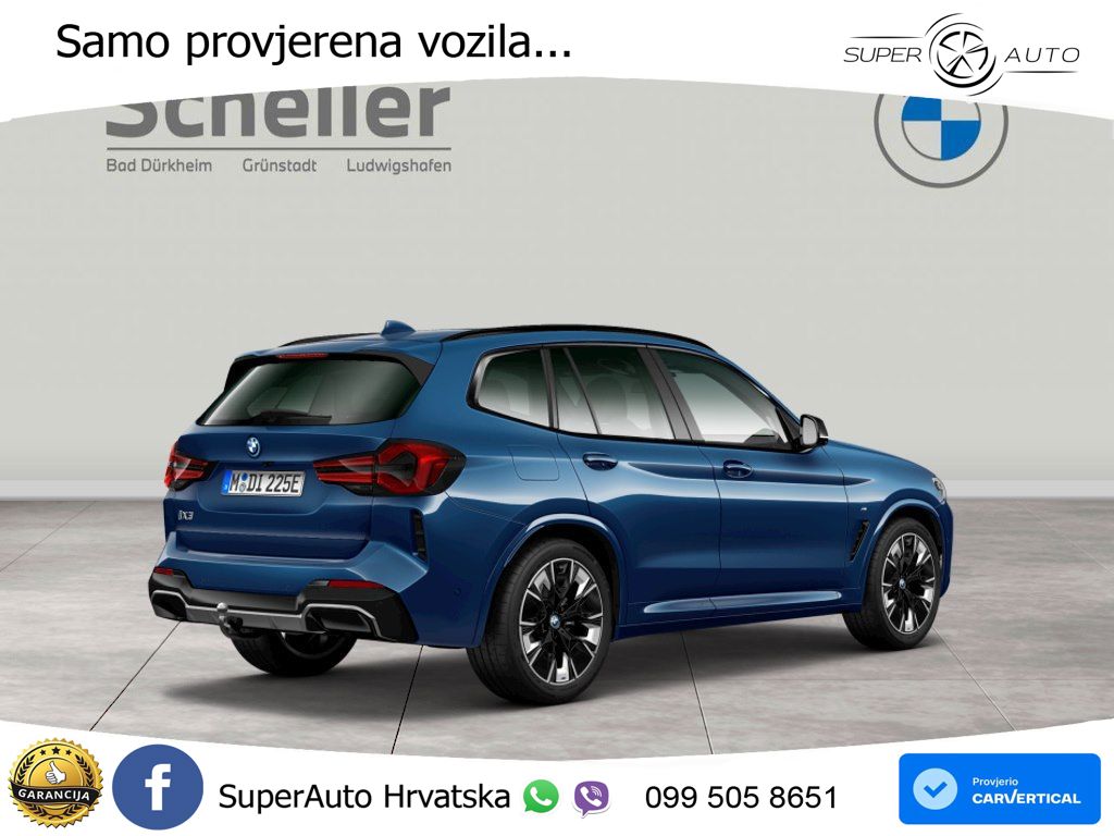 BMW iX3 80 kWh (286 KS) ACC+HEAD+GR SJED+360+PANO