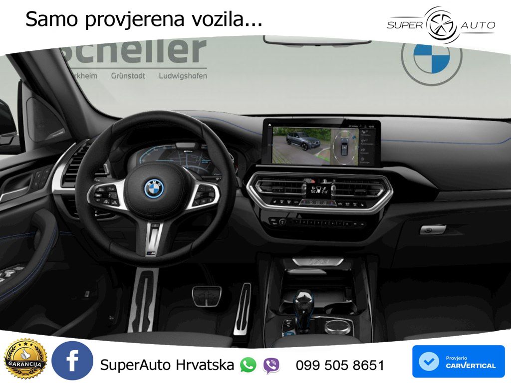 BMW iX3 80 kWh (286 KS) ACC+HEAD+GR SJED+360+PANO