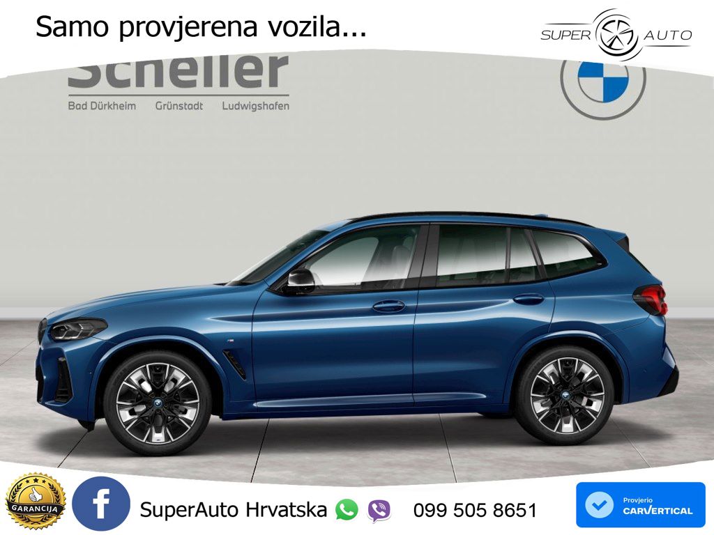BMW iX3 80 kWh (286 KS) ACC+HEAD+GR SJED+360+PANO