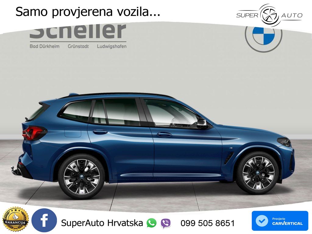 BMW iX3 80 kWh (286 KS) ACC+HEAD+GR SJED+360+PANO