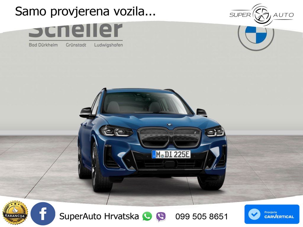 BMW iX3 80 kWh (286 KS) ACC+HEAD+GR SJED+360+PANO