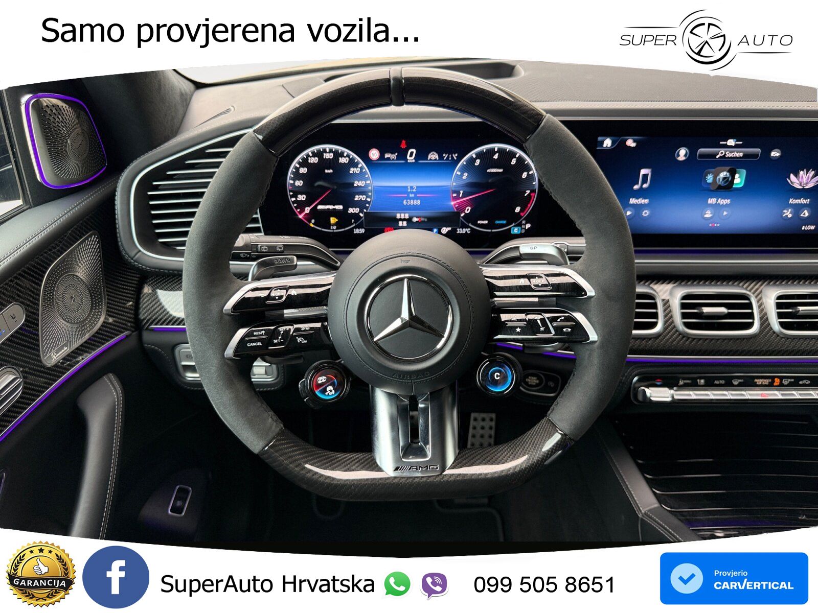 Mercedes-Benz GLS AMG GLS 63 V8 EQ Boost 4MATIC+ AMG SPEEDSHIFT TCT 9G LED+GR SJED+ACC