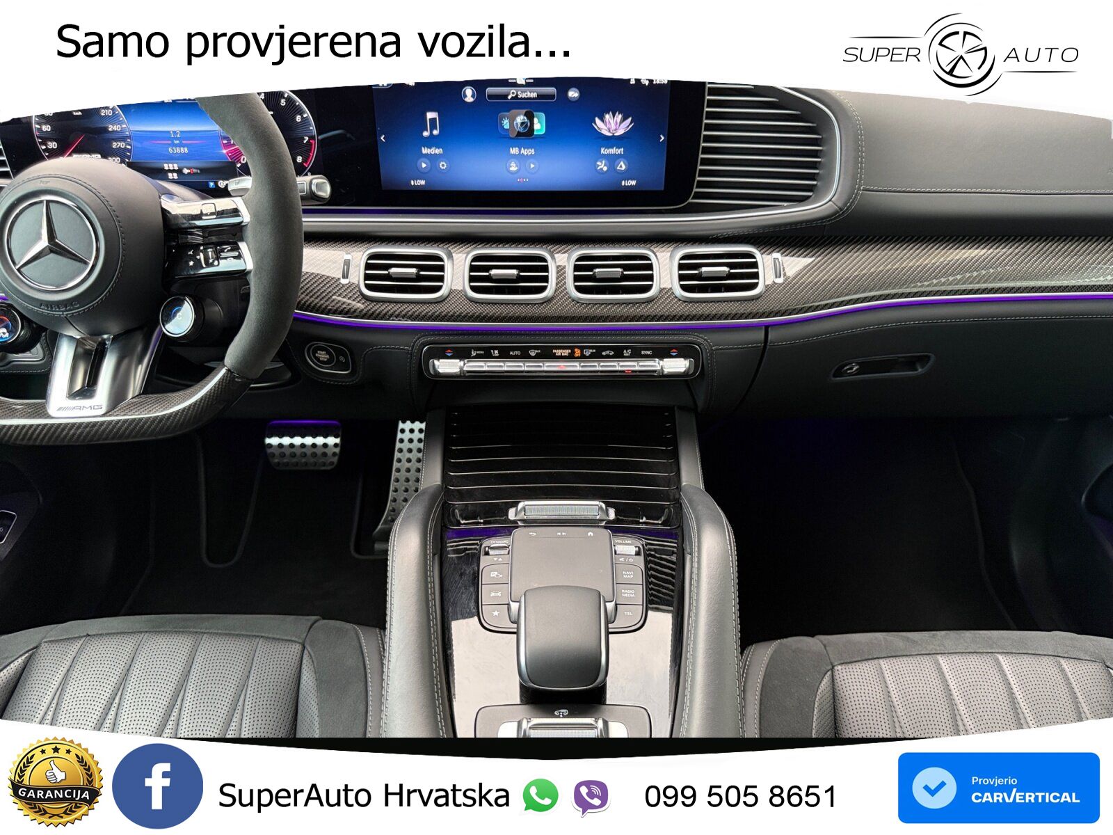 Mercedes-Benz GLS AMG GLS 63 V8 EQ Boost 4MATIC+ AMG SPEEDSHIFT TCT 9G LED+GR SJED+ACC