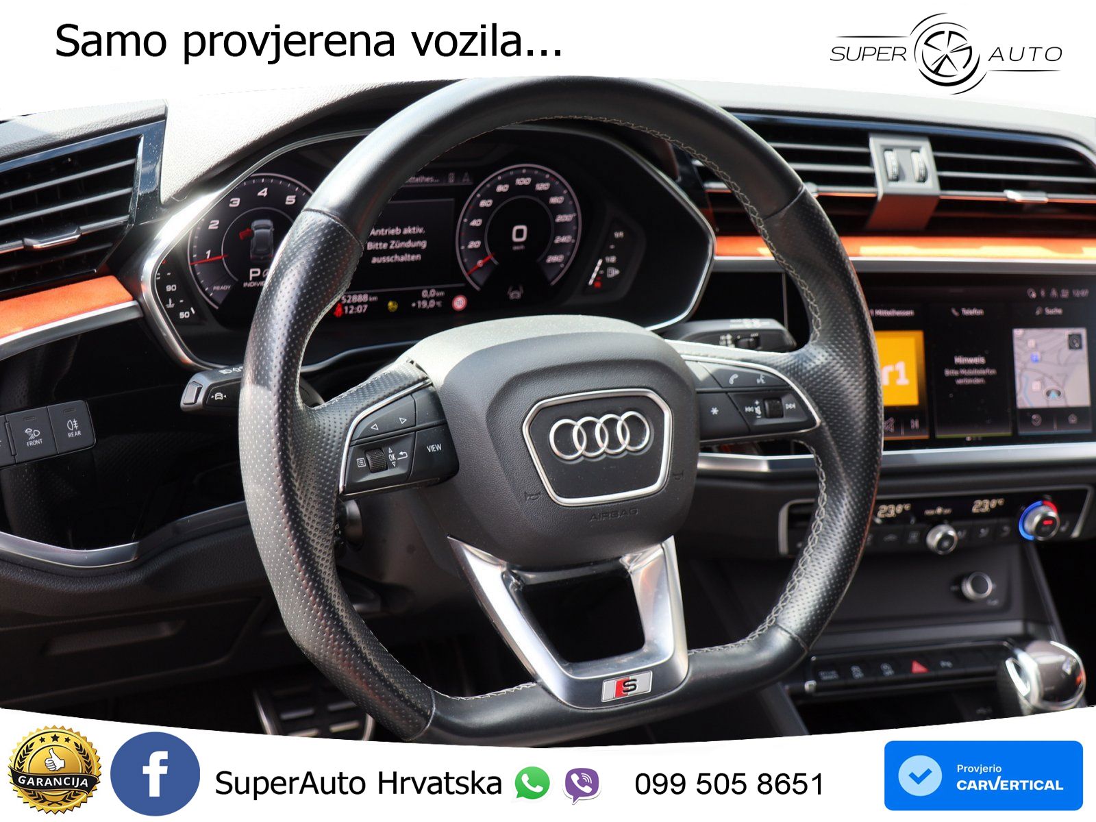 Audi Q3 40 TFSI (190 KS) quattro S tronic S line MATRIX+GR SJED+KAM