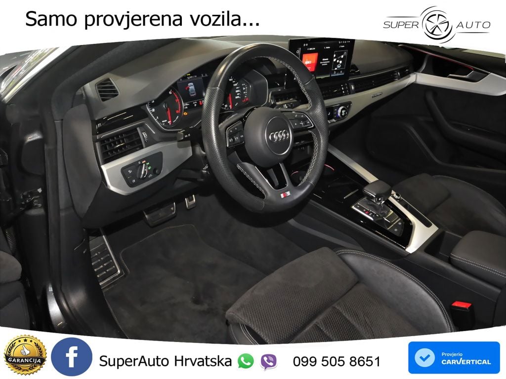Audi A5 Sportback  40 TFSI (204 KS) quattro S tronic S line MATRIX+GR SJED+KAM