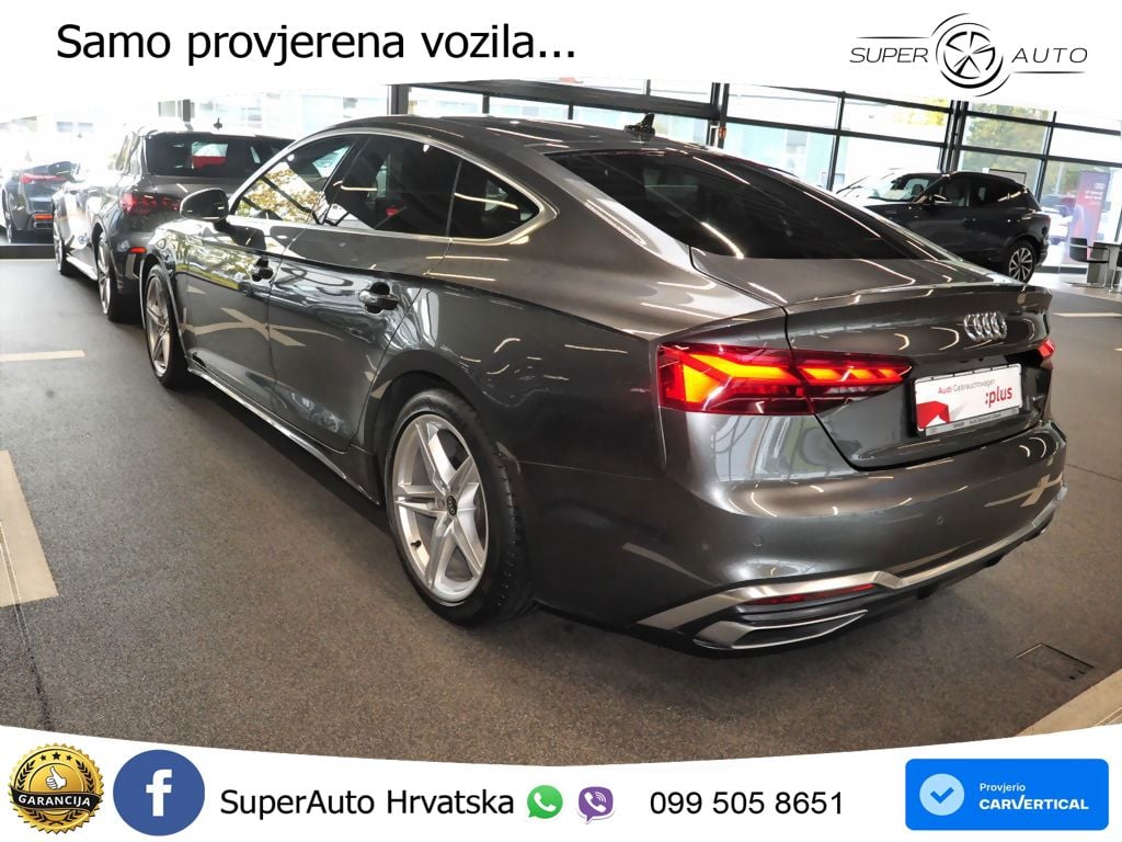 Audi A5 Sportback  40 TFSI (204 KS) quattro S tronic S line MATRIX+GR SJED+KAM