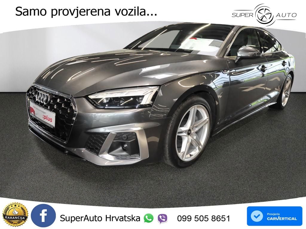 Audi A5 Sportback  40 TFSI (204 KS) quattro S tronic S line MATRIX+GR SJED+KAM