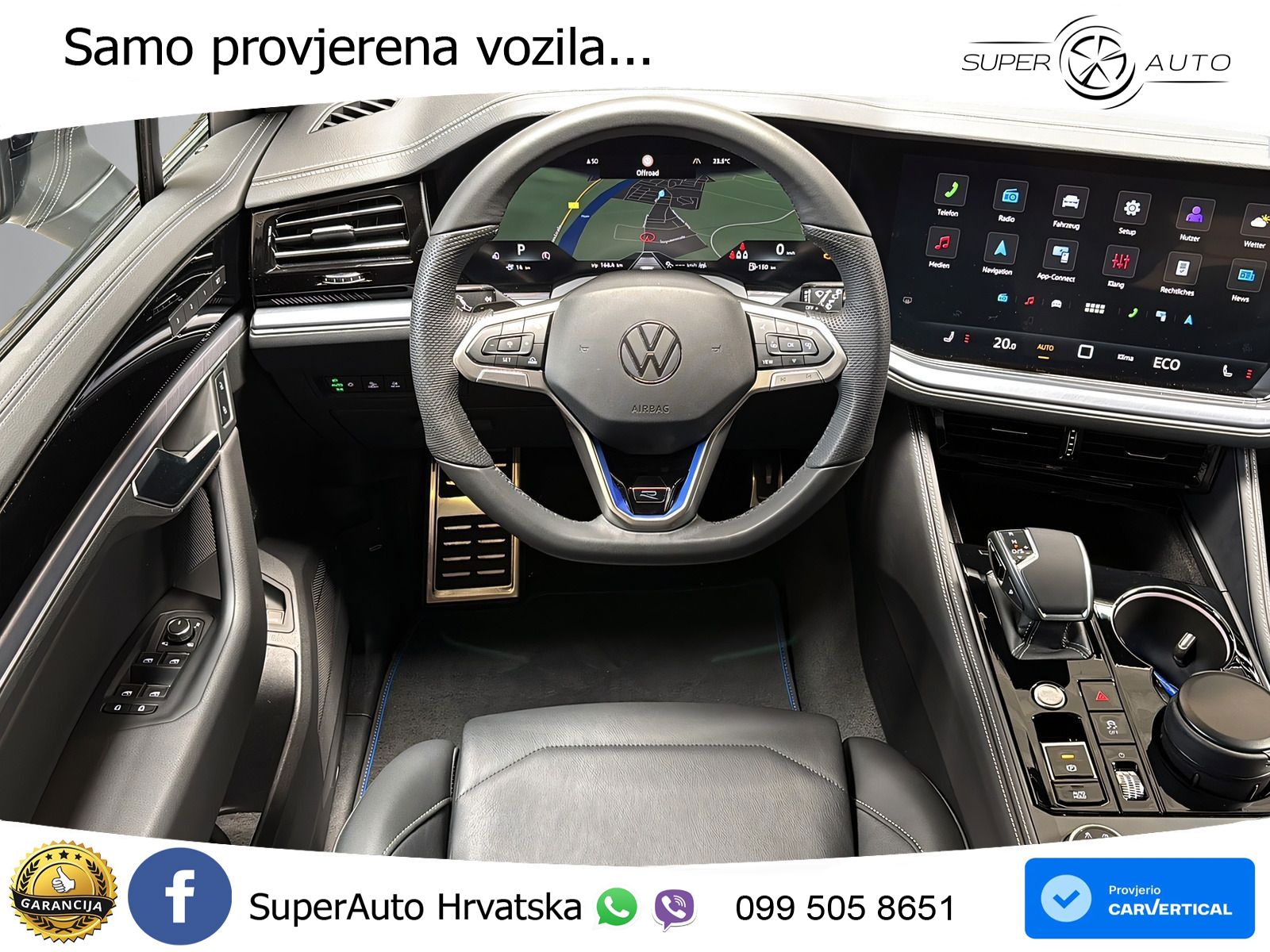Volkswagen Touareg R 3.0 V6 TFSI (462 KS) 4MOTION Tiptronic ZRAČNI+ACC+4xGR SJED+KAM