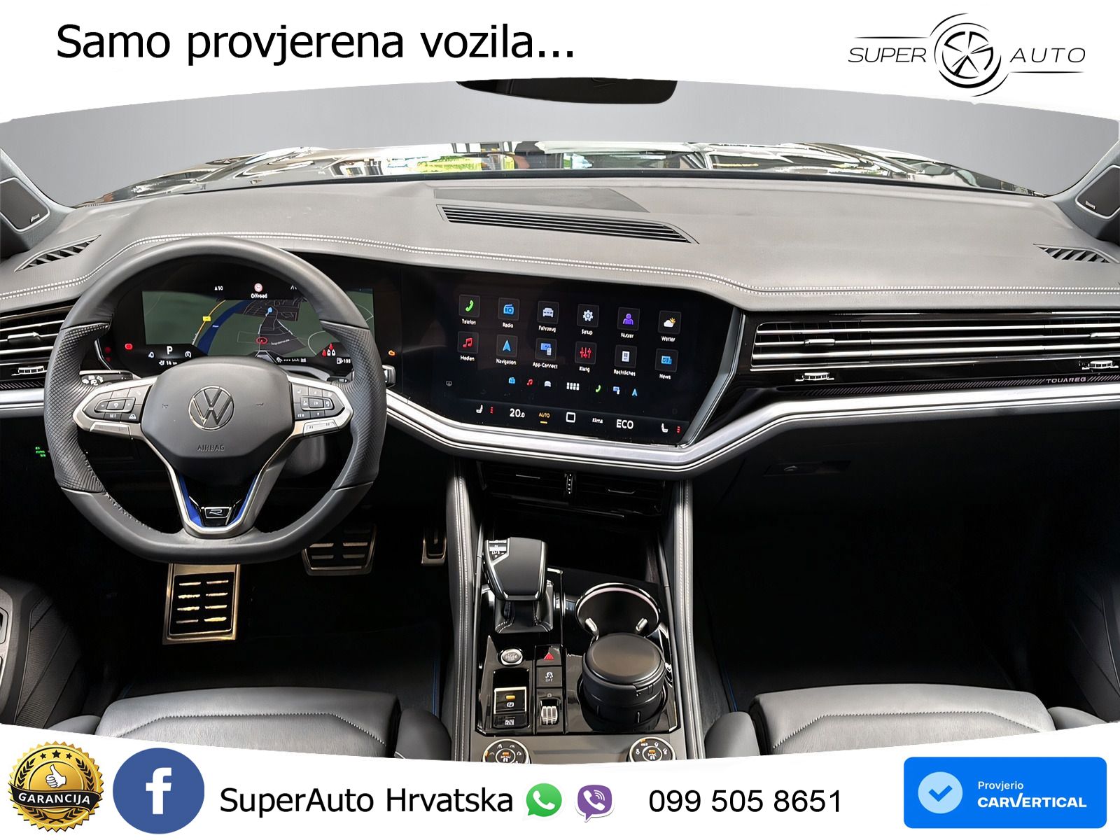 Volkswagen Touareg R 3.0 V6 TFSI (462 KS) 4MOTION Tiptronic ZRAČNI+ACC+4xGR SJED+KAM