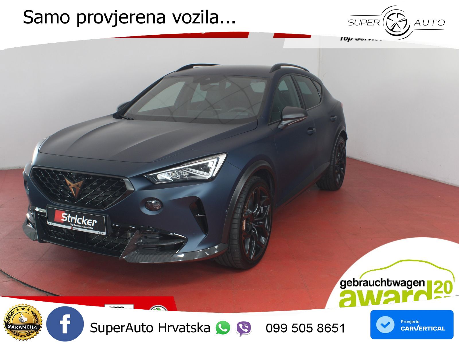 Cupra Formentor VZ5 2.5 TSI (390 KS) 4Drive DSG LED+GR SJED+ACC