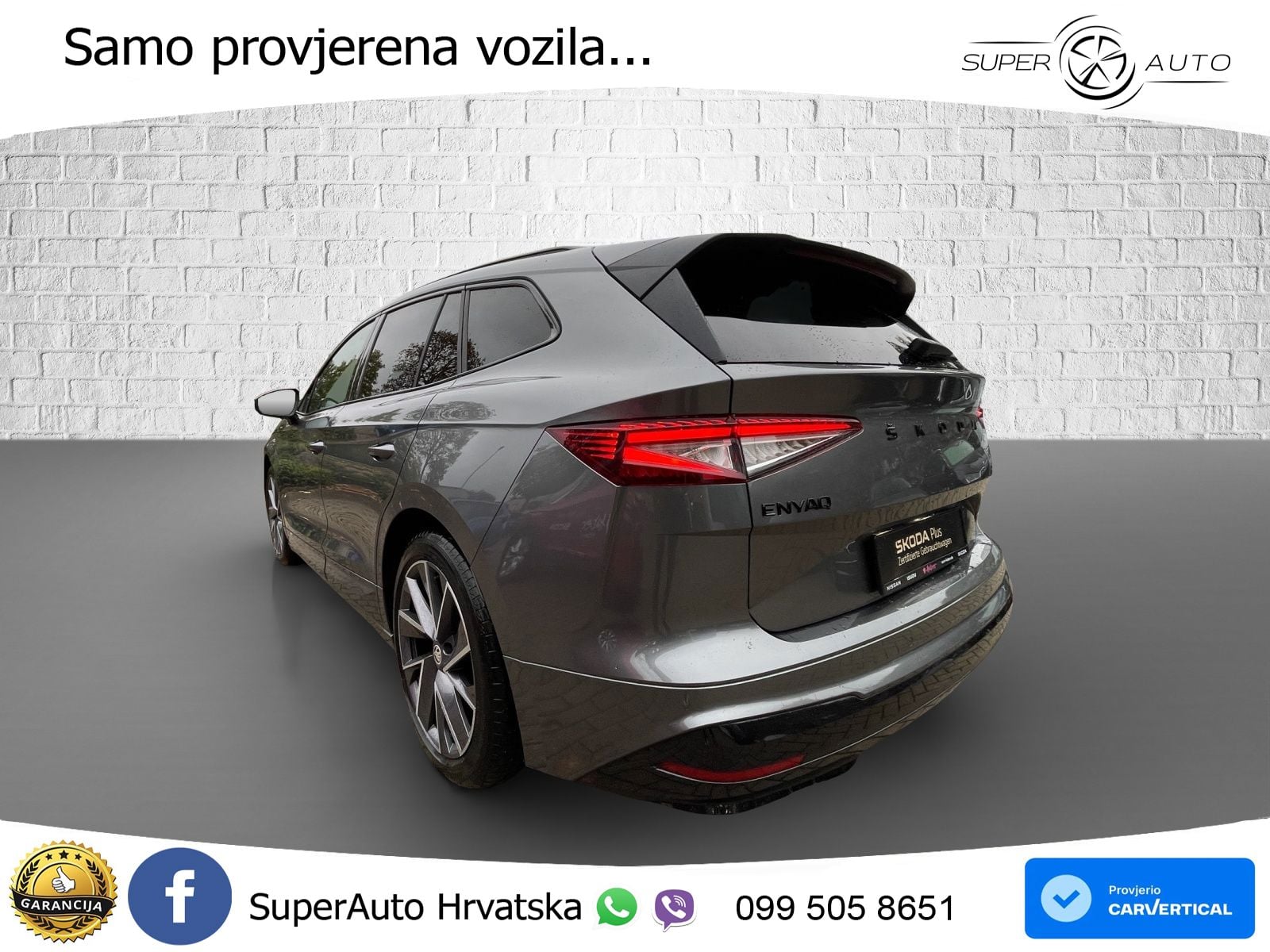 Škoda Enyaq iV 80 82 kWh (204 KS) SportLine LED+GR SJED+ACC