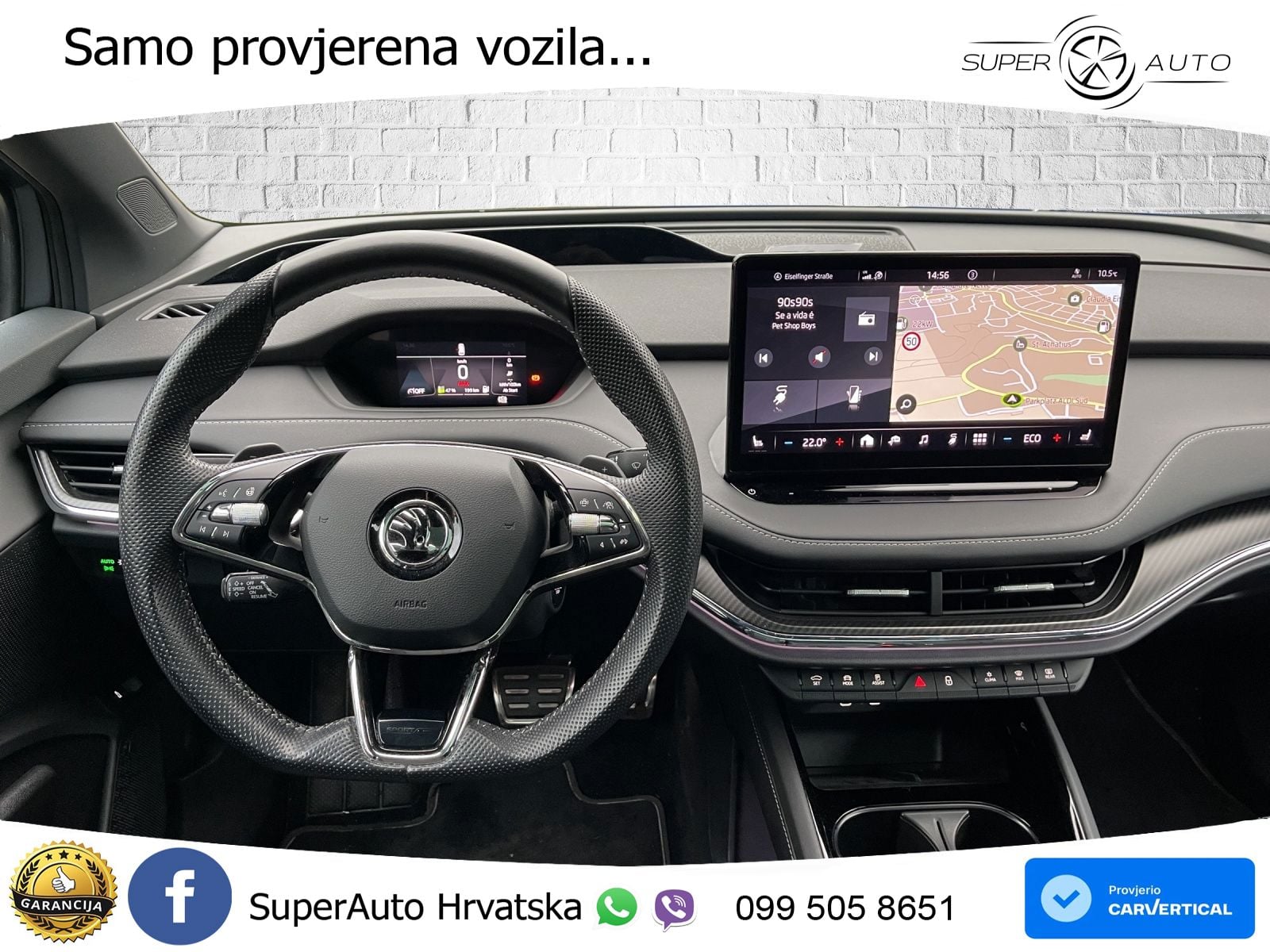 Škoda Enyaq iV 80 82 kWh (204 KS) SportLine LED+GR SJED+ACC