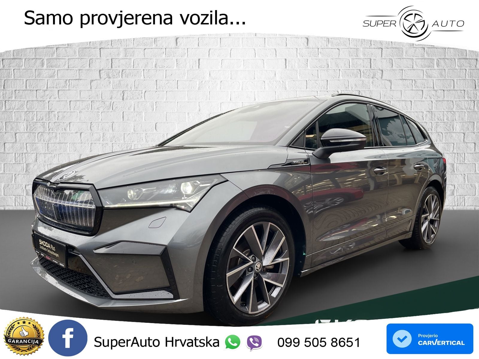 Škoda Enyaq iV 80 82 kWh (204 KS) SportLine LED+GR SJED+ACC
