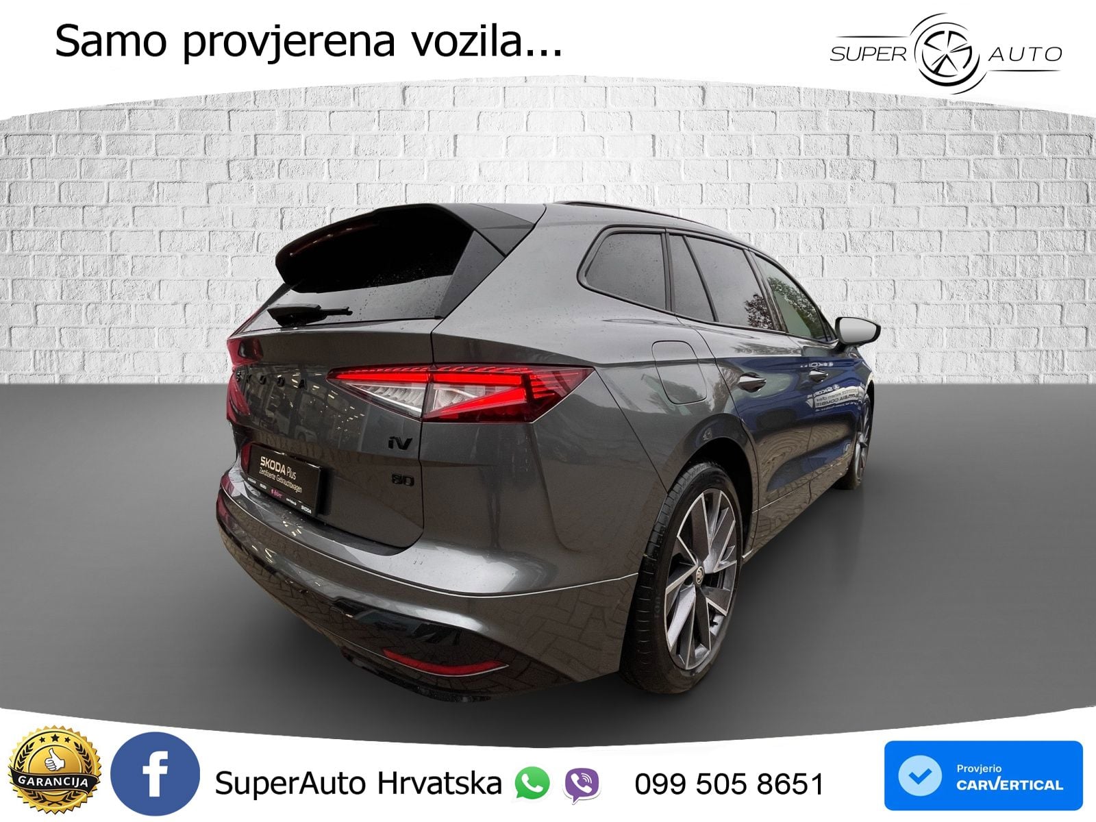 Škoda Enyaq iV 80 82 kWh (204 KS) SportLine LED+GR SJED+ACC