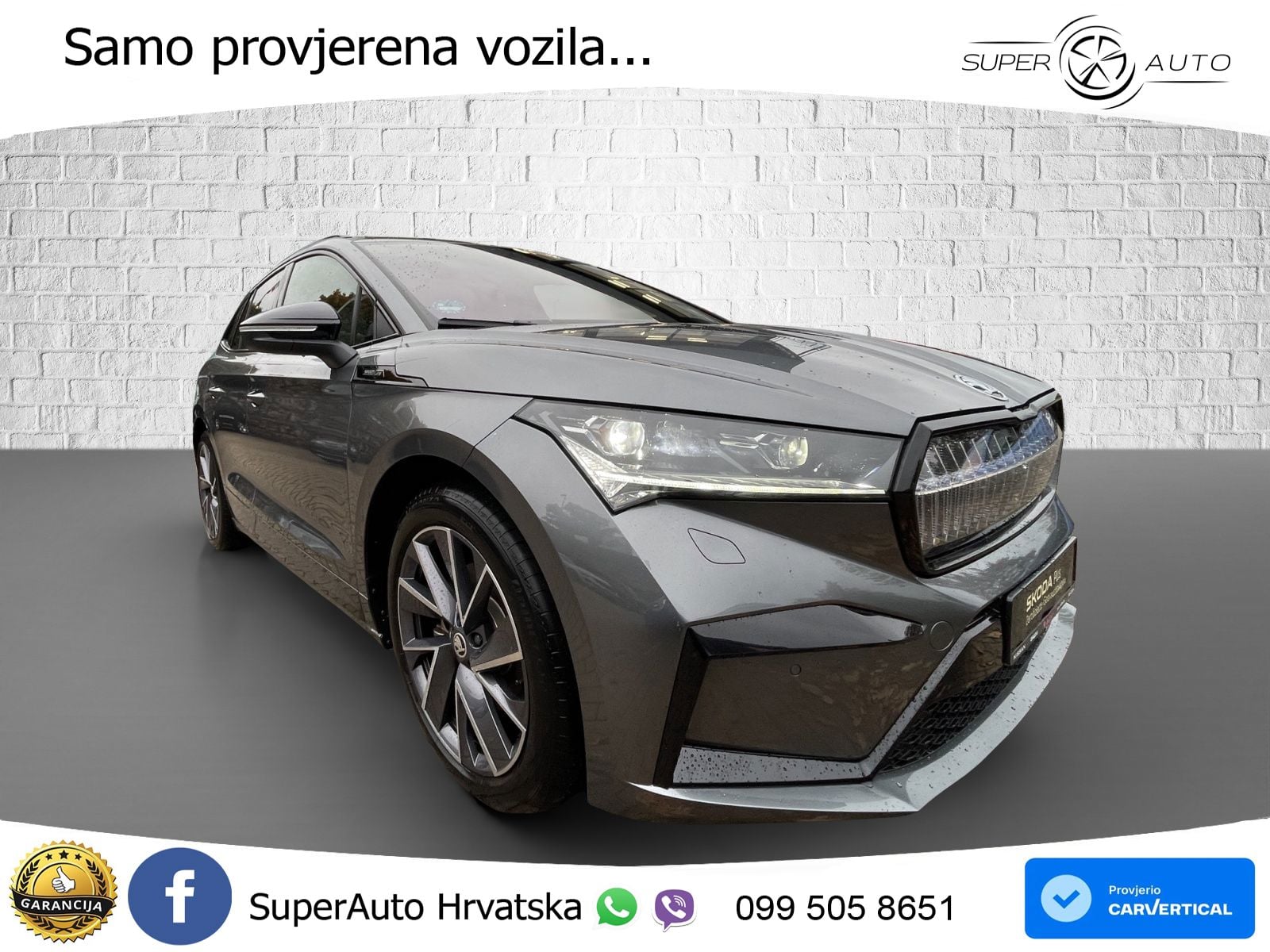 Škoda Enyaq iV 80 82 kWh (204 KS) SportLine LED+GR SJED+ACC