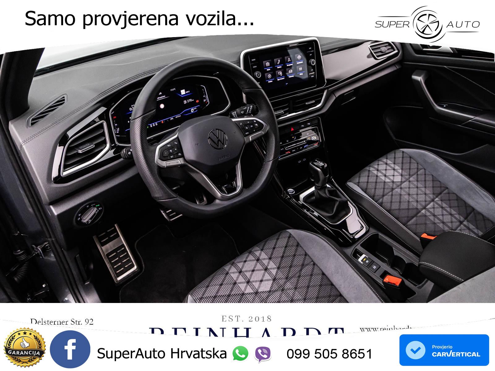 Volkswagen T-Roc 1.5 TSI (150 KS) DSG R-Line LED+GR SJED+ACC