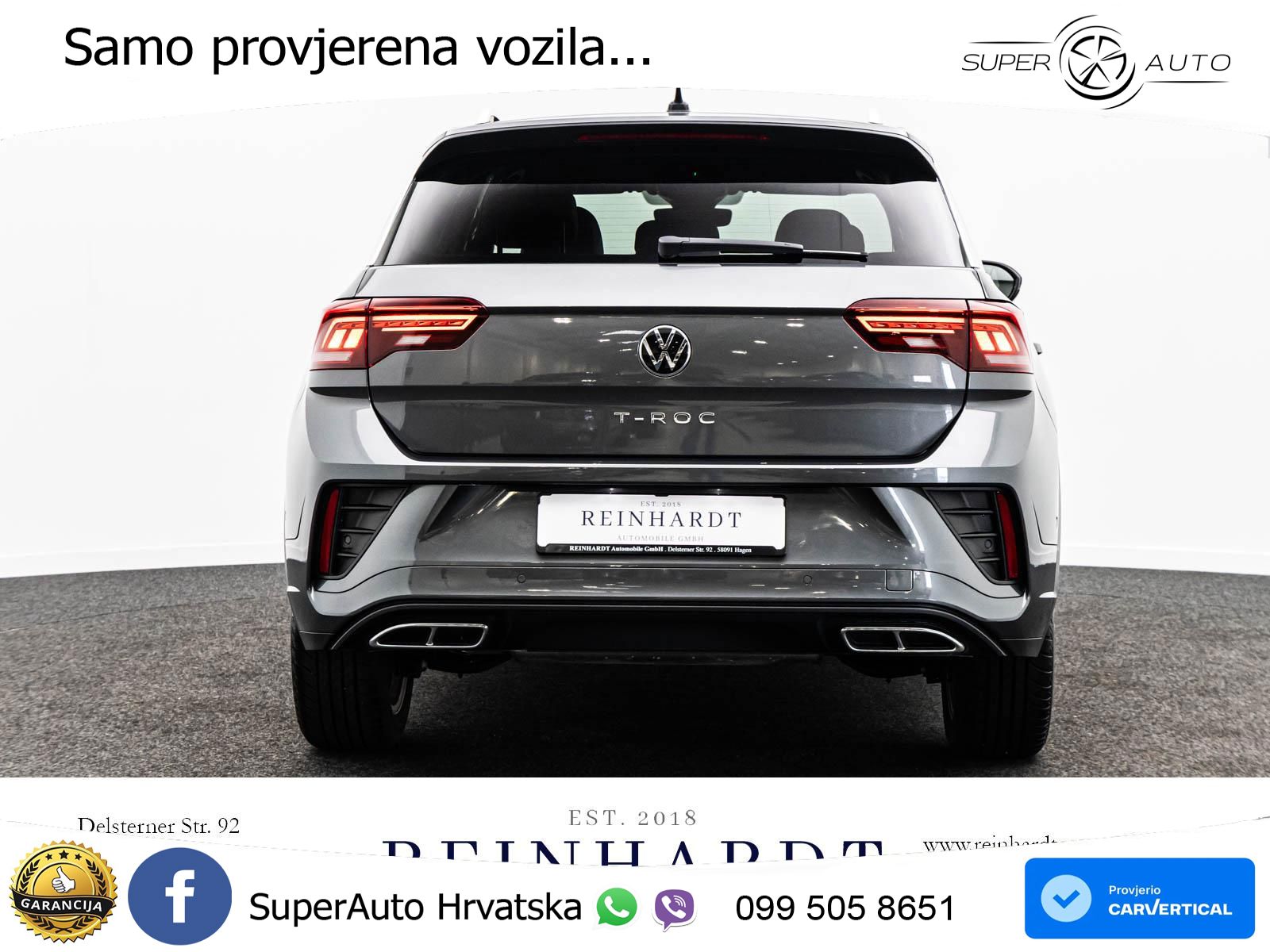 Volkswagen T-Roc 1.5 TSI (150 KS) DSG R-Line LED+GR SJED+ACC