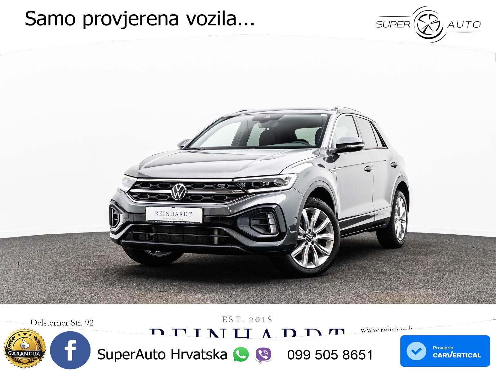 Volkswagen T-Roc 1.5 TSI (150 KS) DSG R-Line LED+GR SJED+ACC