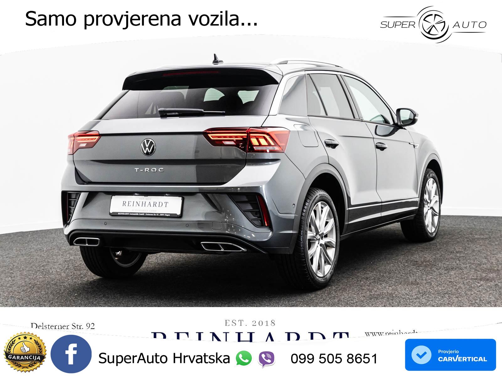 Volkswagen T-Roc 1.5 TSI (150 KS) DSG R-Line LED+GR SJED+ACC