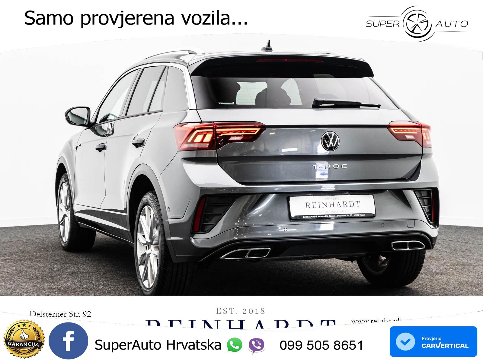 Volkswagen T-Roc 1.5 TSI (150 KS) DSG R-Line LED+GR SJED+ACC