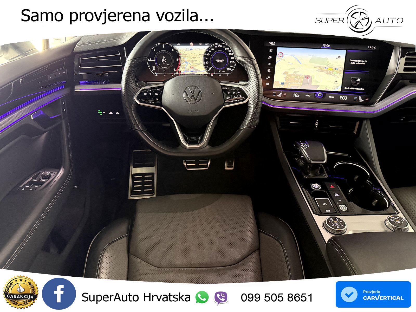 Volkswagen Touareg 3.0 V6 TDI (286 KS) 4MOTION Tiptronic R-Line LED+GR SJED+ACC