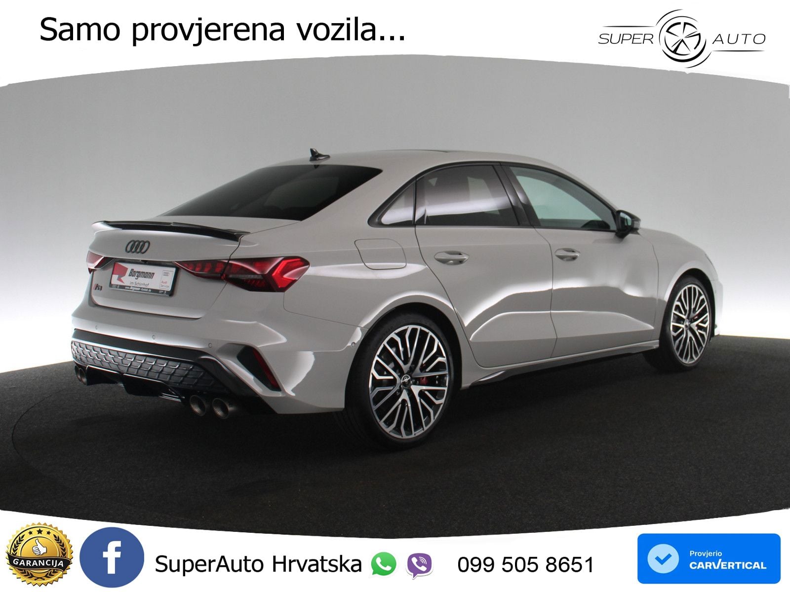 Audi S3 Limuzina 2.0 TFSI (333 KS) quattro S tronic MATRIX+GR SJED+KAM