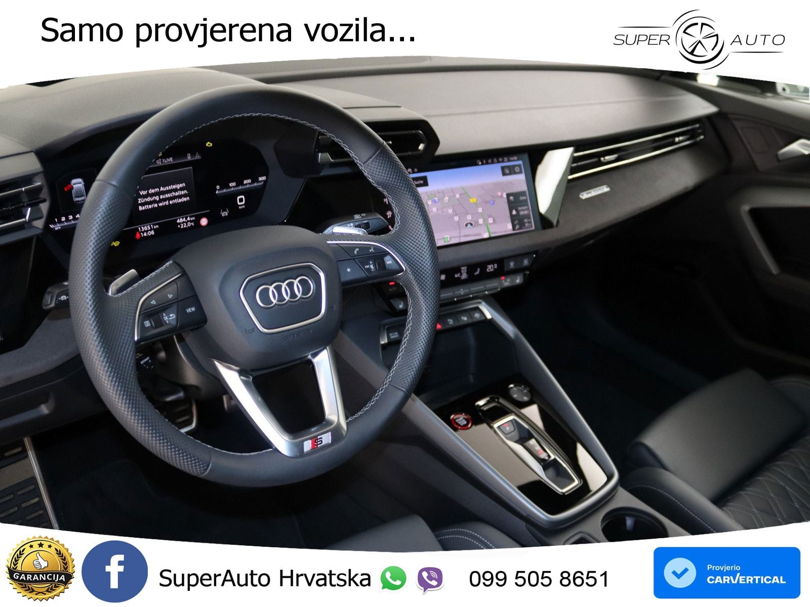 Audi S3 Limuzina 2.0 TFSI (333 KS) quattro S tronic MATRIX+GR SJED+KAM