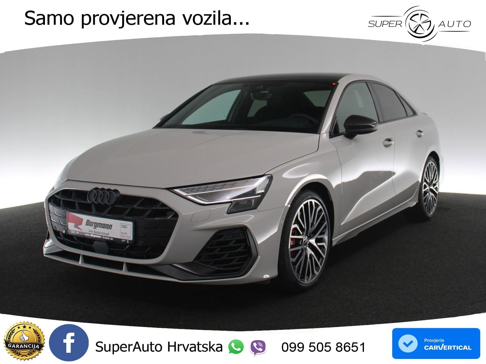 Audi S3 Limuzina 2.0 TFSI (333 KS) quattro S tronic MATRIX+GR SJED+KAM