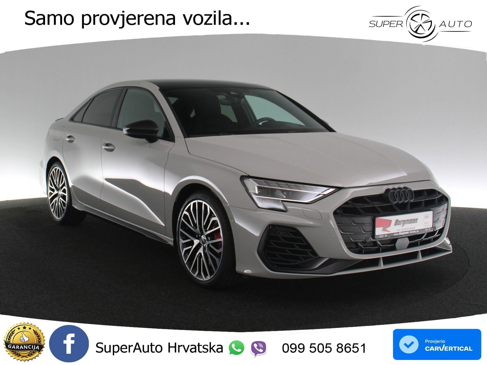 Audi S3 Limuzina 2.0 TFSI (333 KS) quattro S tronic MATRIX+GR SJED+KAM