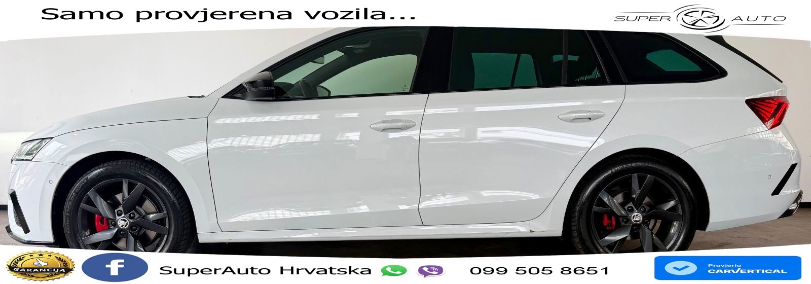 Škoda Octavia Combi RS 2.0 TDI (200 KS) DSG LED+GR SJED+ACC