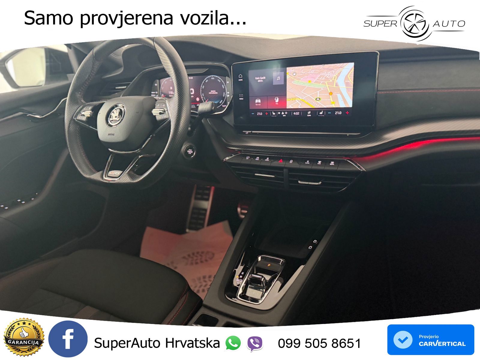 Škoda Octavia Combi RS 2.0 TDI (200 KS) DSG LED+GR SJED+ACC