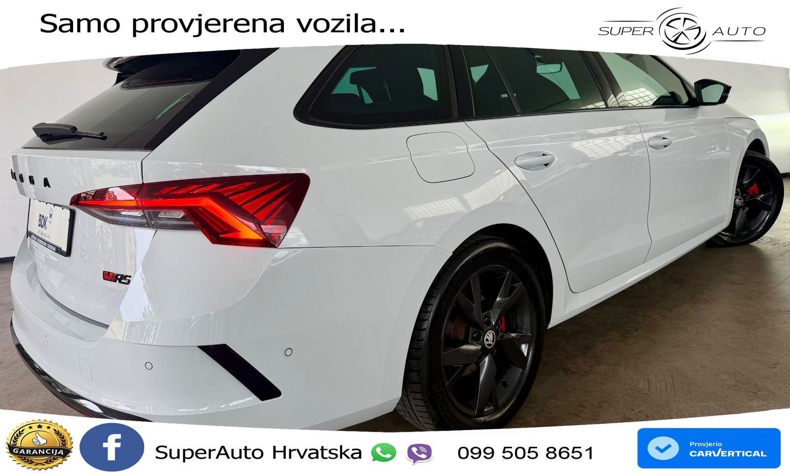 Škoda Octavia Combi RS 2.0 TDI (200 KS) DSG LED+GR SJED+ACC