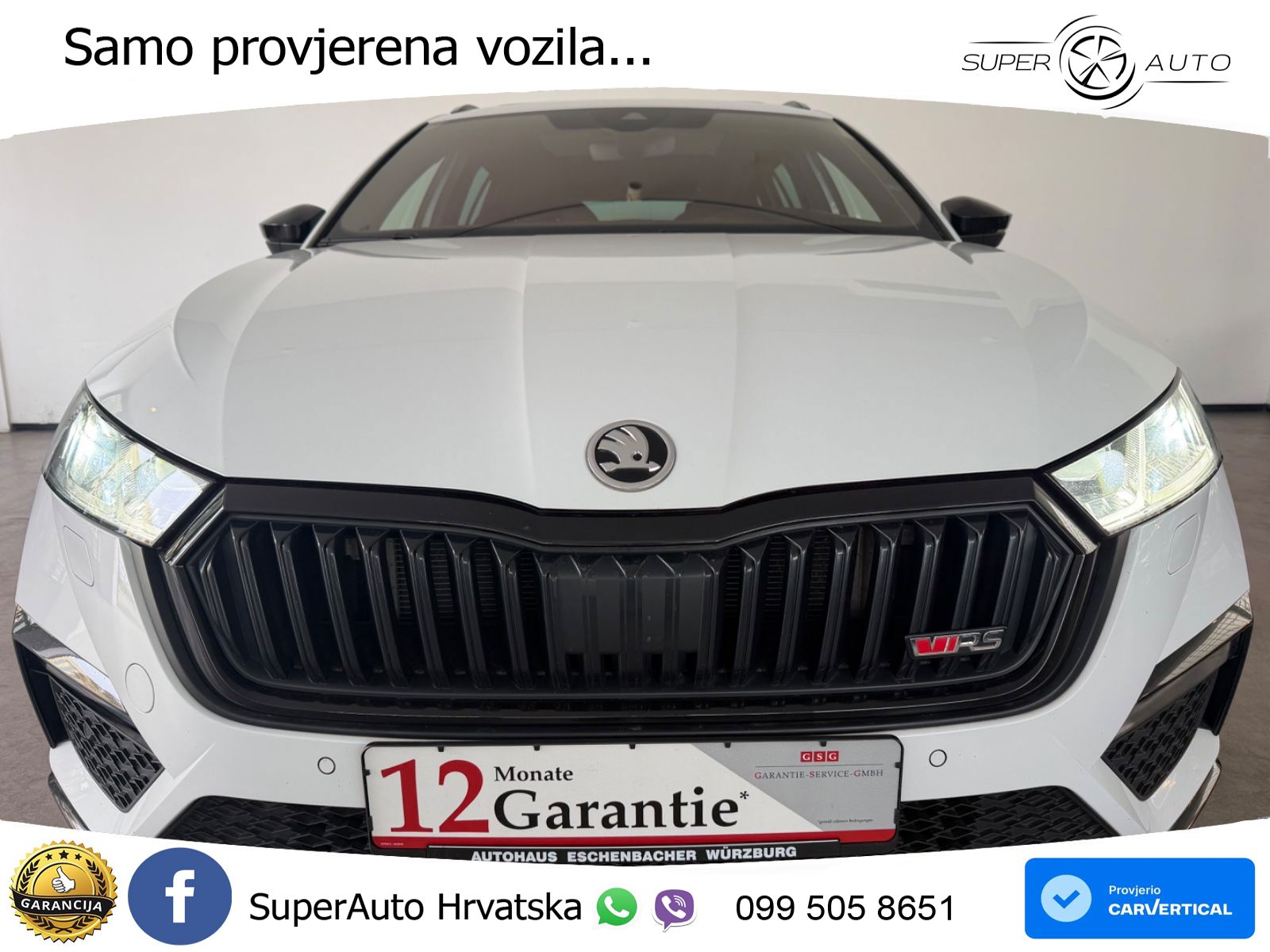 Škoda Octavia Combi RS 2.0 TDI (200 KS) DSG LED+GR SJED+ACC