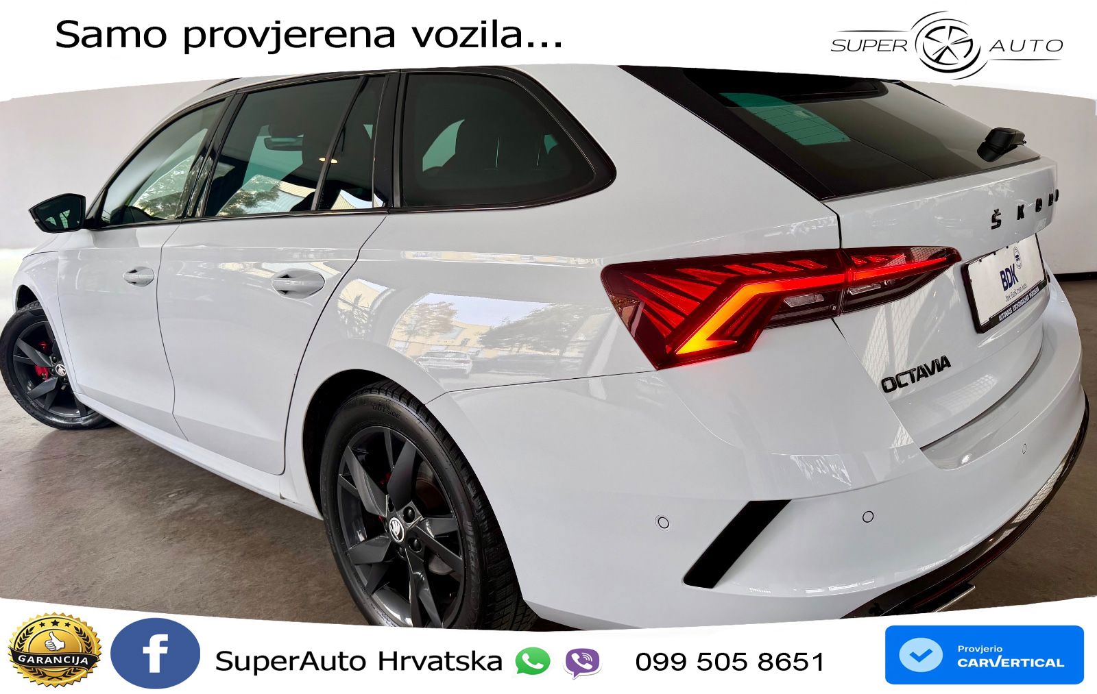 Škoda Octavia Combi RS 2.0 TDI (200 KS) DSG LED+GR SJED+ACC
