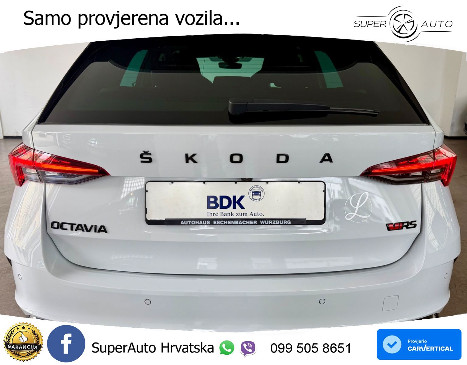 Škoda Octavia Combi RS 2.0 TDI (200 KS) DSG LED+GR SJED+ACC