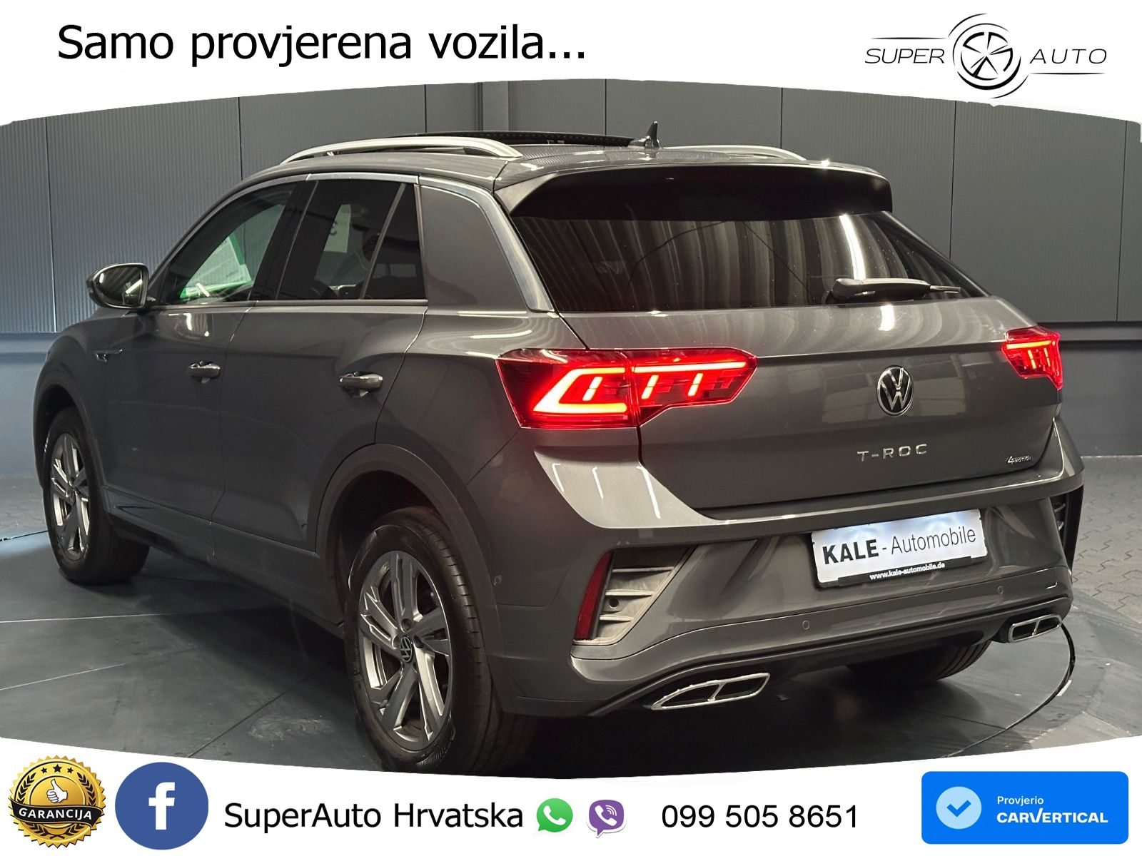 Volkswagen T-Roc 2.0 TDI (150 KS) 4M DSG LED+GR SJED+ACC