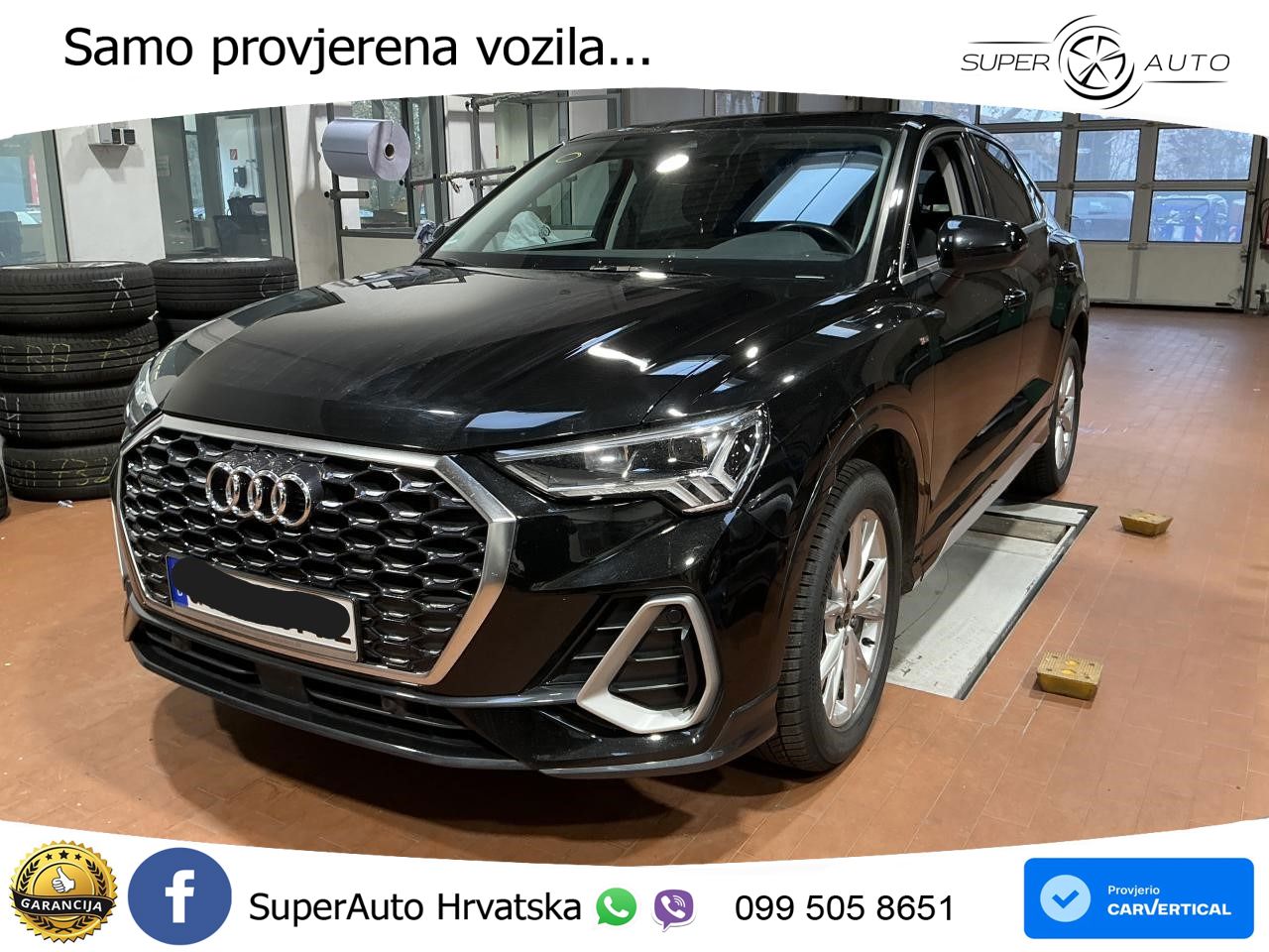 Audi Q3 Sportback 40 TDI (200 KS) quattro S tronic S line LED+GR SJED+ACC